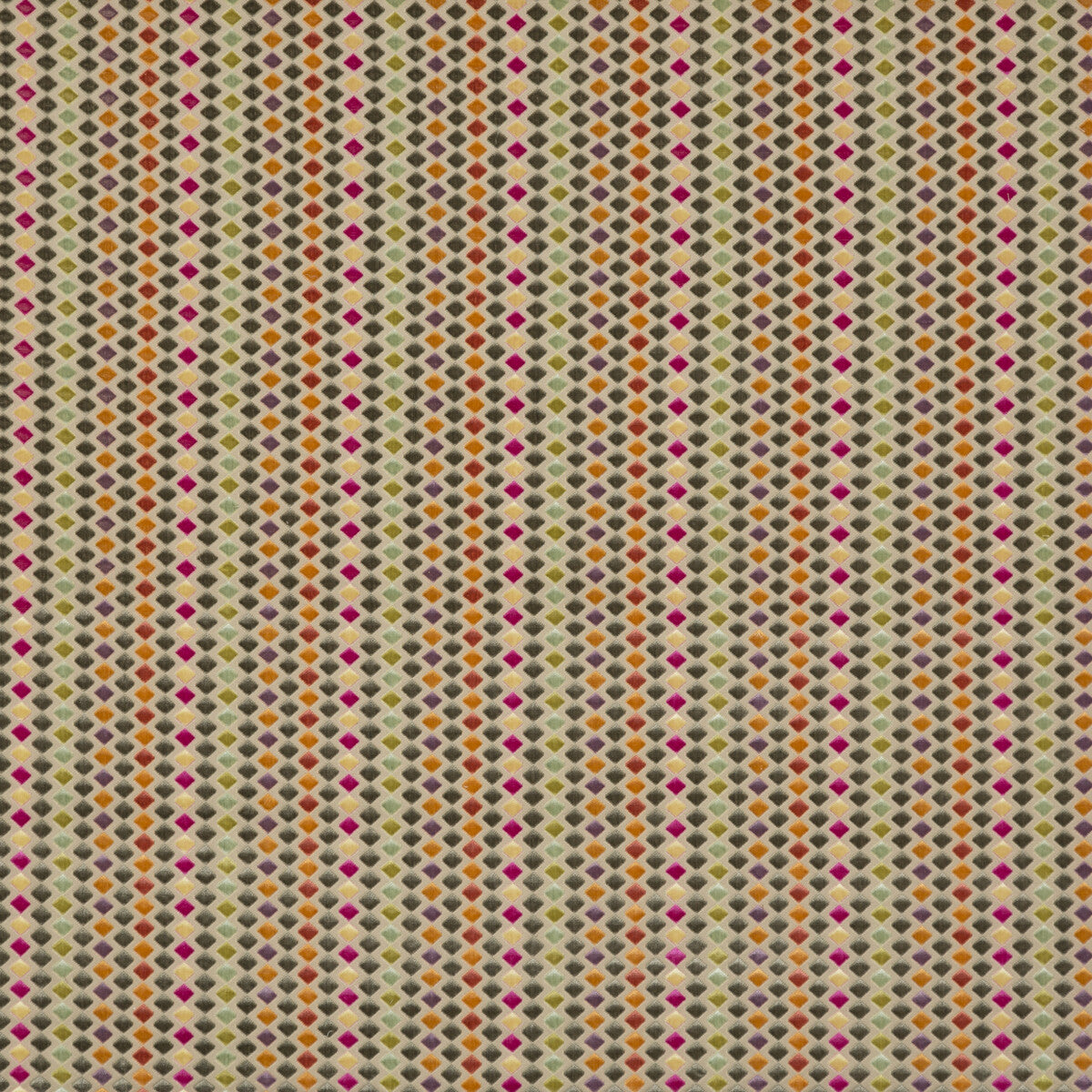 Clarendon Diamonds fabric in multi color - pattern BF10595.1.0 - by G P &amp; J Baker in the Cosmopolitan collection