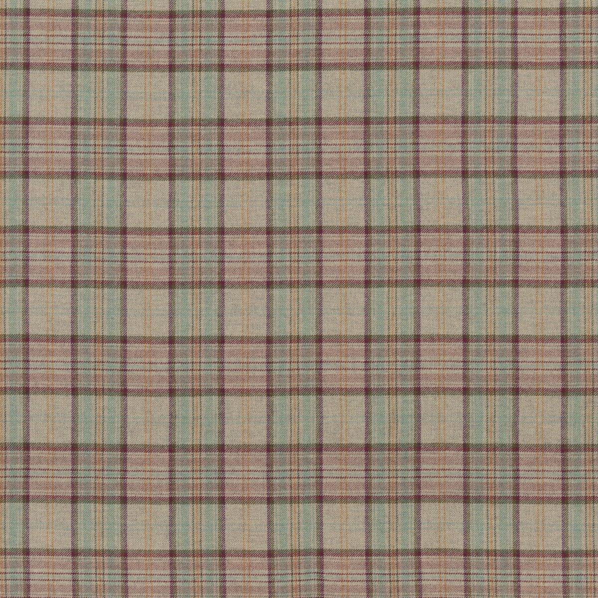 Victoria Plaid fabric in quartz color - pattern BF10655.1.0 - by G P &amp; J Baker in the Historic Royal Palaces collection