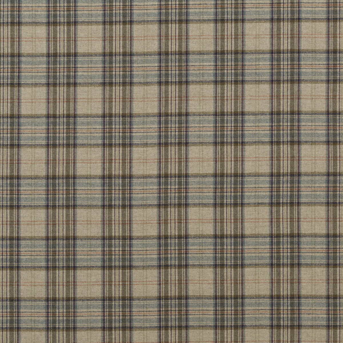 Victoria Plaid fabric in soft jade color - pattern BF10655.3.0 - by G P &amp; J Baker in the Historic Royal Palaces collection