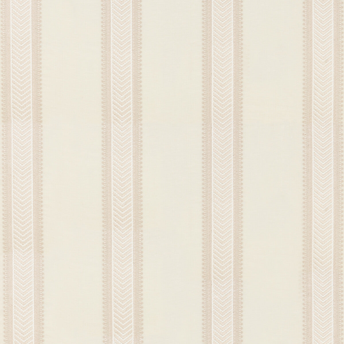 Kerris Stripe fabric in ivory/stone color - pattern BF10799.1.0 - by G P &amp; J Baker in the Artisan II collection
