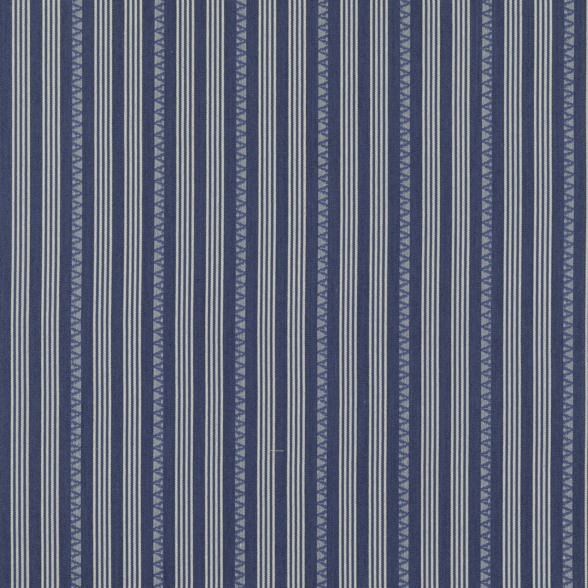 Kilim Stripe fabric in blue color - pattern BF10911.1.0 - by G P &amp; J Baker in the Portobello collection