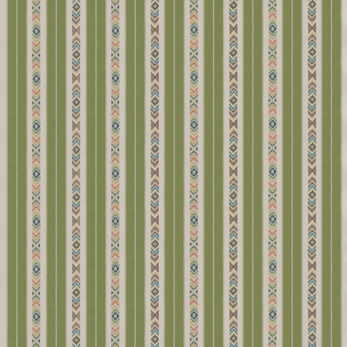 Ashlar Stripe fabric in emerald color - pattern BF10943.2.0 - by G P &amp; J Baker in the Burford collection