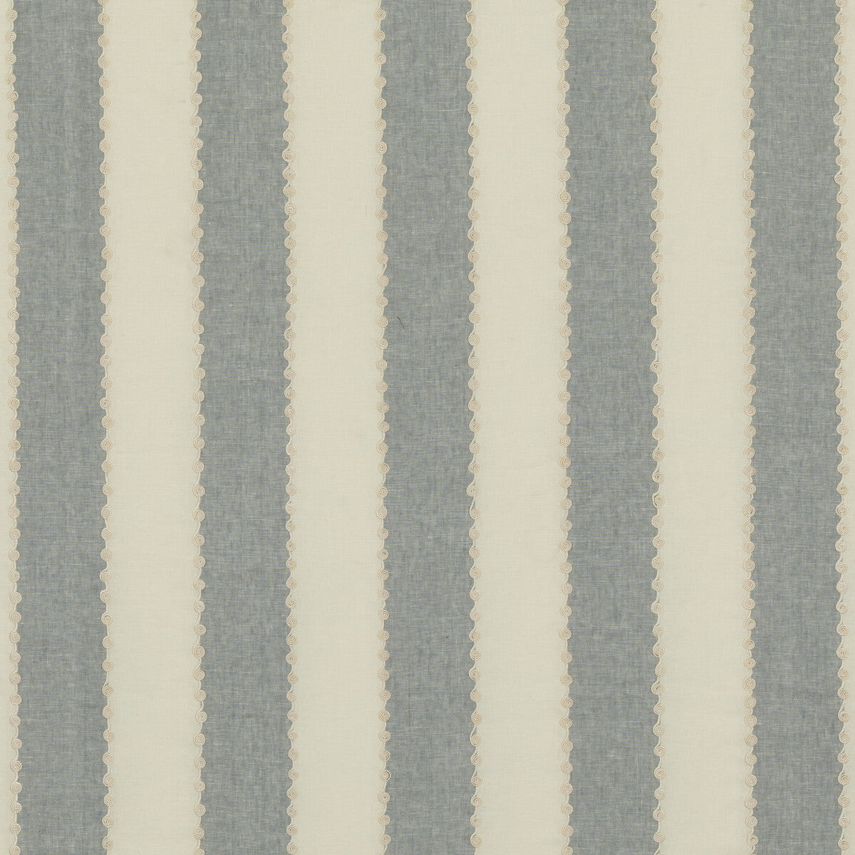 Ashmore Stripe fabric in blue color - pattern BF10944.660.0 - by G P &amp; J Baker in the Ashmore collection