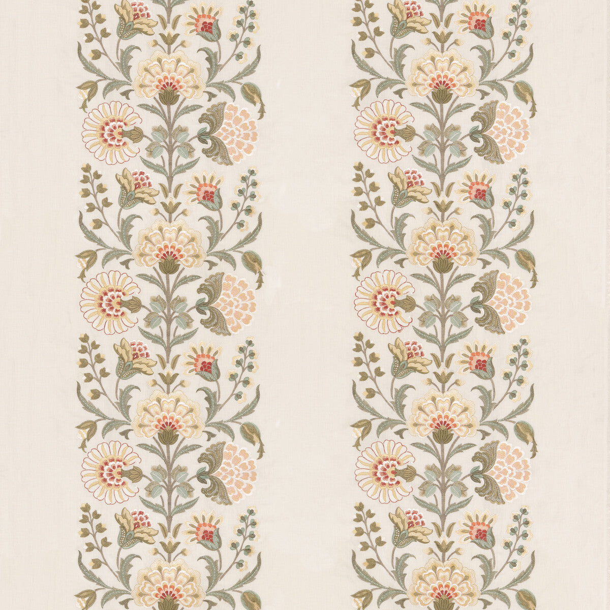 Annesley fabric in coral color - pattern BF10997.3.0 - by G P &amp; J Baker in the Original Brantwood Fabric collection