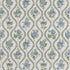 Burford Embroidery fabric in blue/emerald color - pattern BF11025.2.0 - by G P & J Baker in the Burford collection