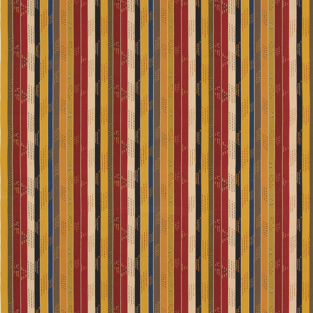 Jogalong fabric in red/ochre color - pattern BF11061.2.0 - by G P &amp; J Baker in the X Kit Kemp Stripes collection