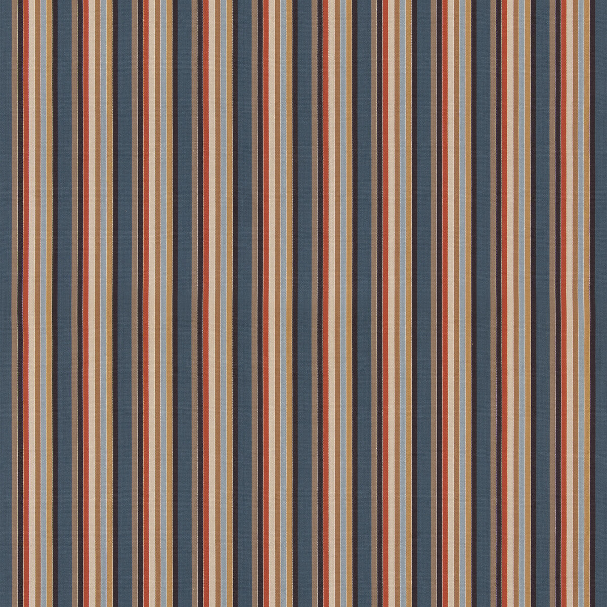 Wild One fabric in indigo/cocoa color - pattern BF11063.2.0 - by G P &amp; J Baker in the X Kit Kemp Stripes collection