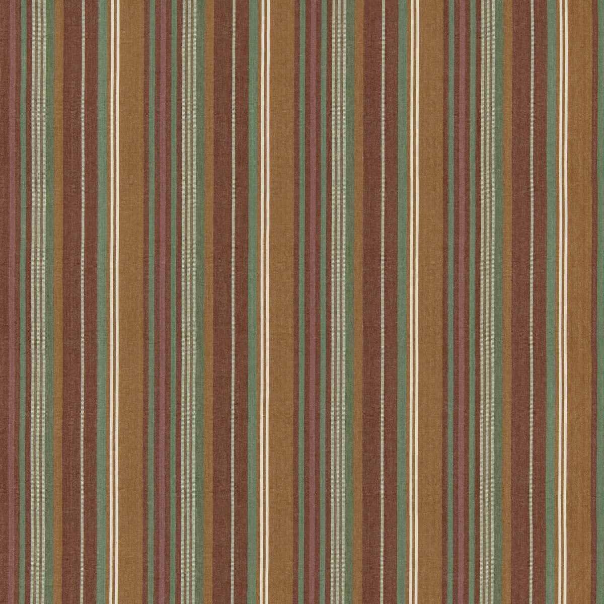 Petra Stripe fabric in red green color - pattern number BF11082.1.0 - by G P &amp; J Baker in the Eldon collection