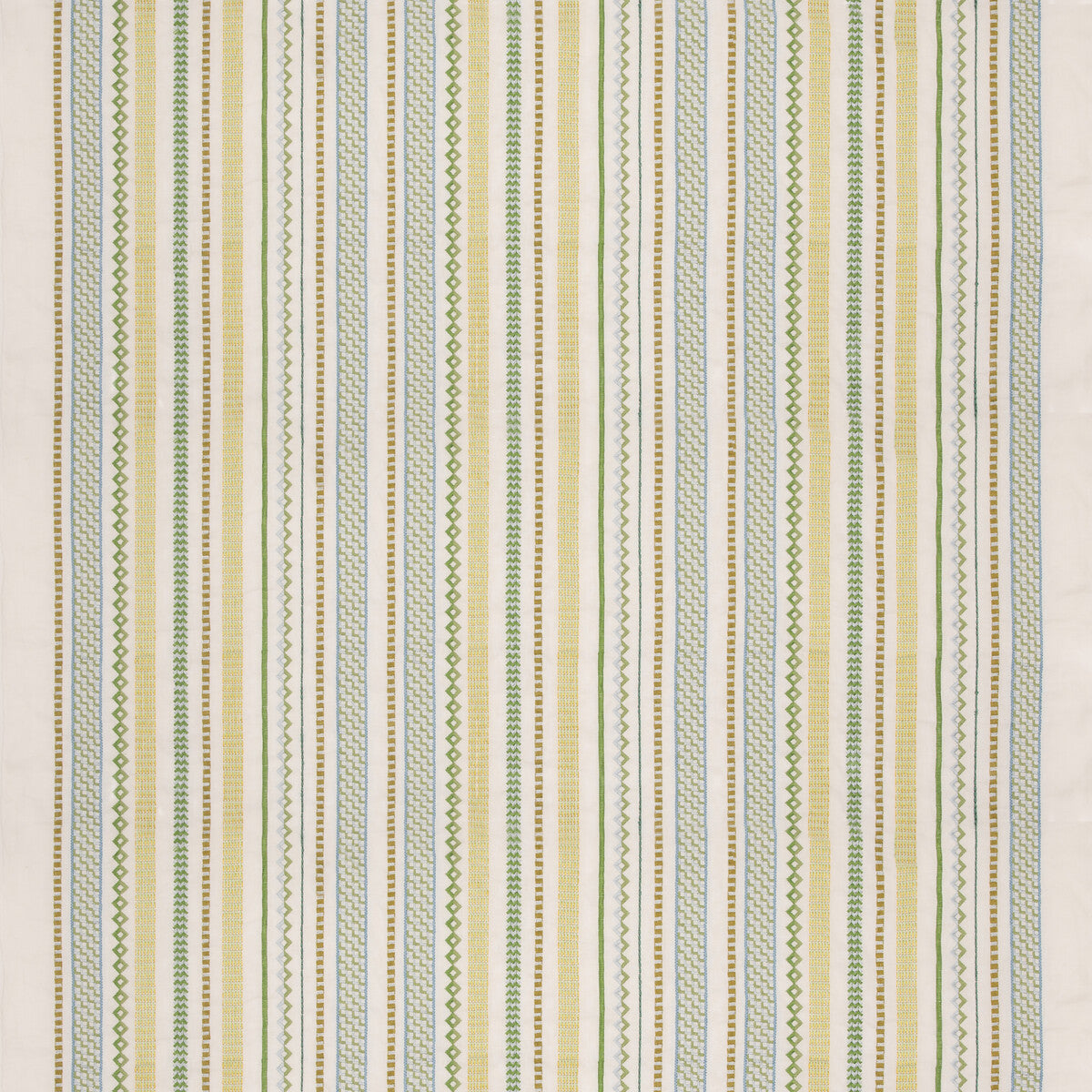 Tudor Stripe fabric in green color - pattern number BF11097.1.0 - by G P &amp; J Baker in the Royal Court collection