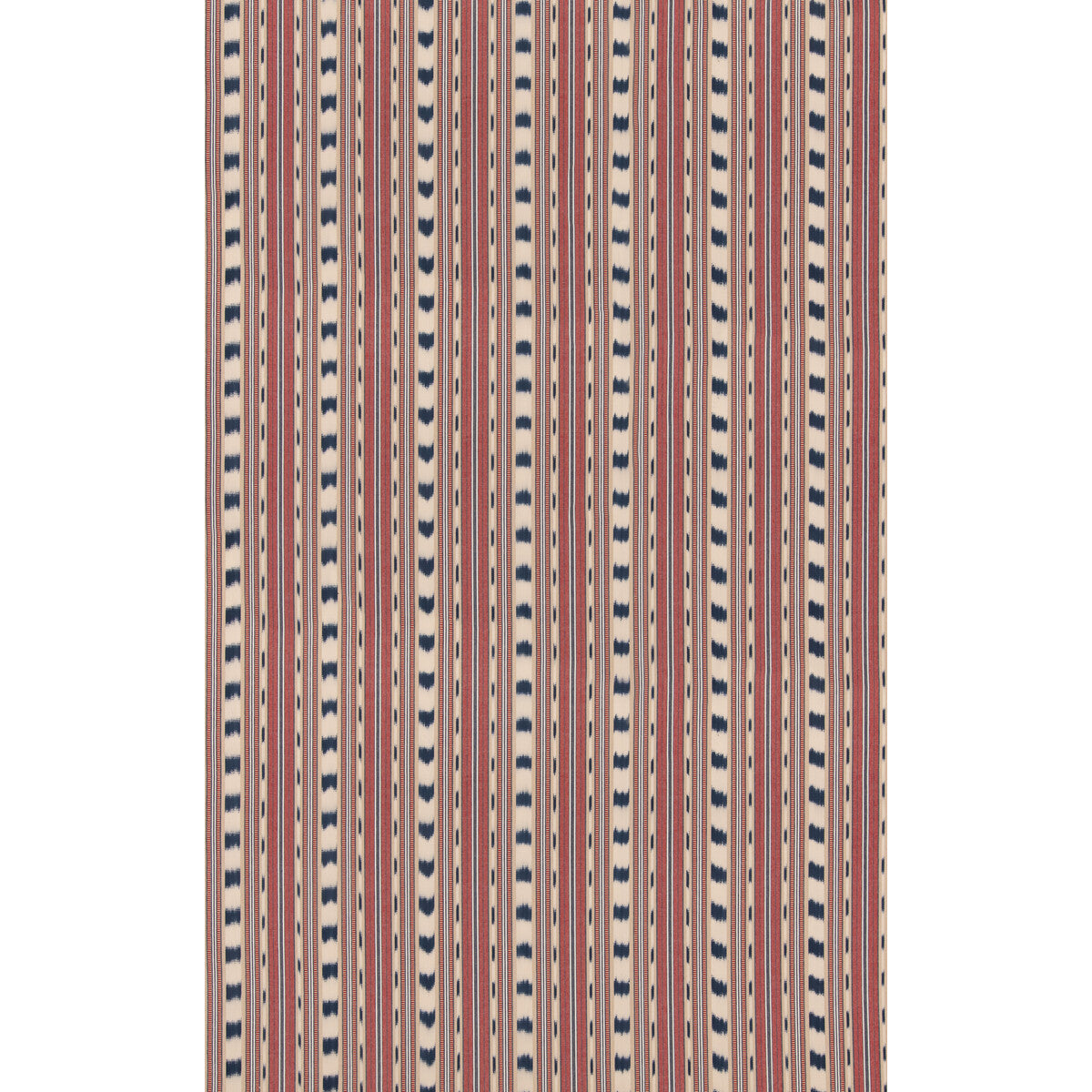 Basil Stripe fabric in red/indigo color - pattern number BF11114.5.0 - by G P &amp; J Baker in the Symington Stripes collection