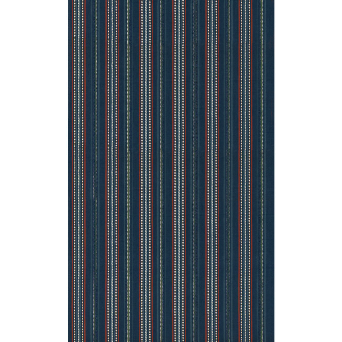 Rufus Stripe fabric in indigo color - pattern number BF11115.680.0 - by G P &amp; J Baker in the Symington Stripes collection
