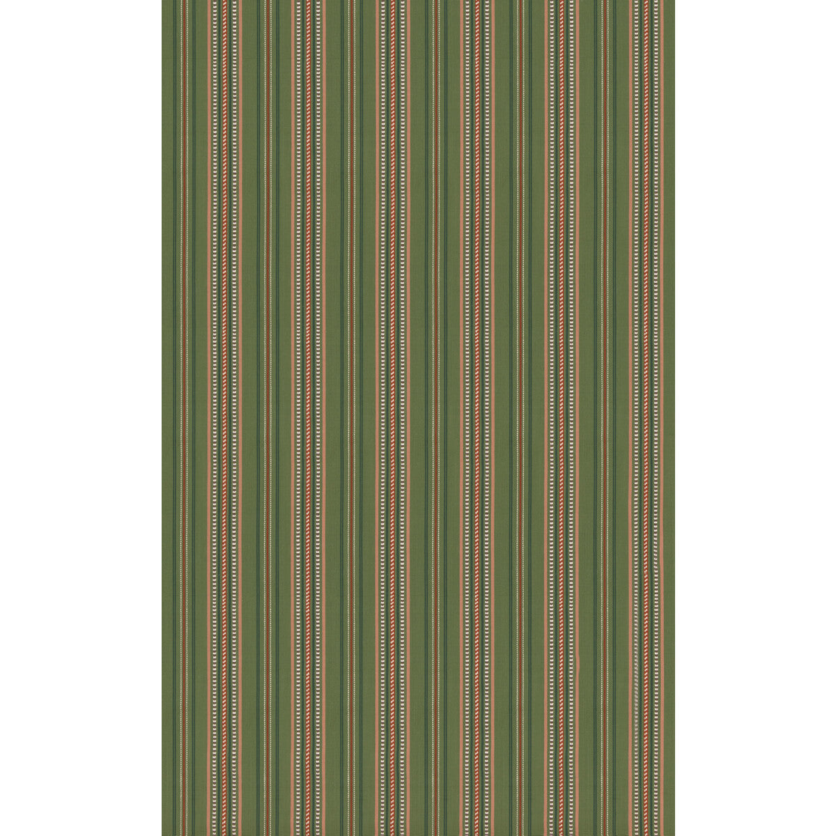 Rufus Stripe fabric in green color - pattern number BF11115.735.0 - by G P &amp; J Baker in the Symington Stripes collection