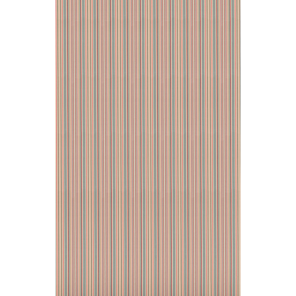 Luna Stripe fabric in teal/red color - pattern number BF11117.2.0 - by G P &amp; J Baker in the Symington Stripes collection