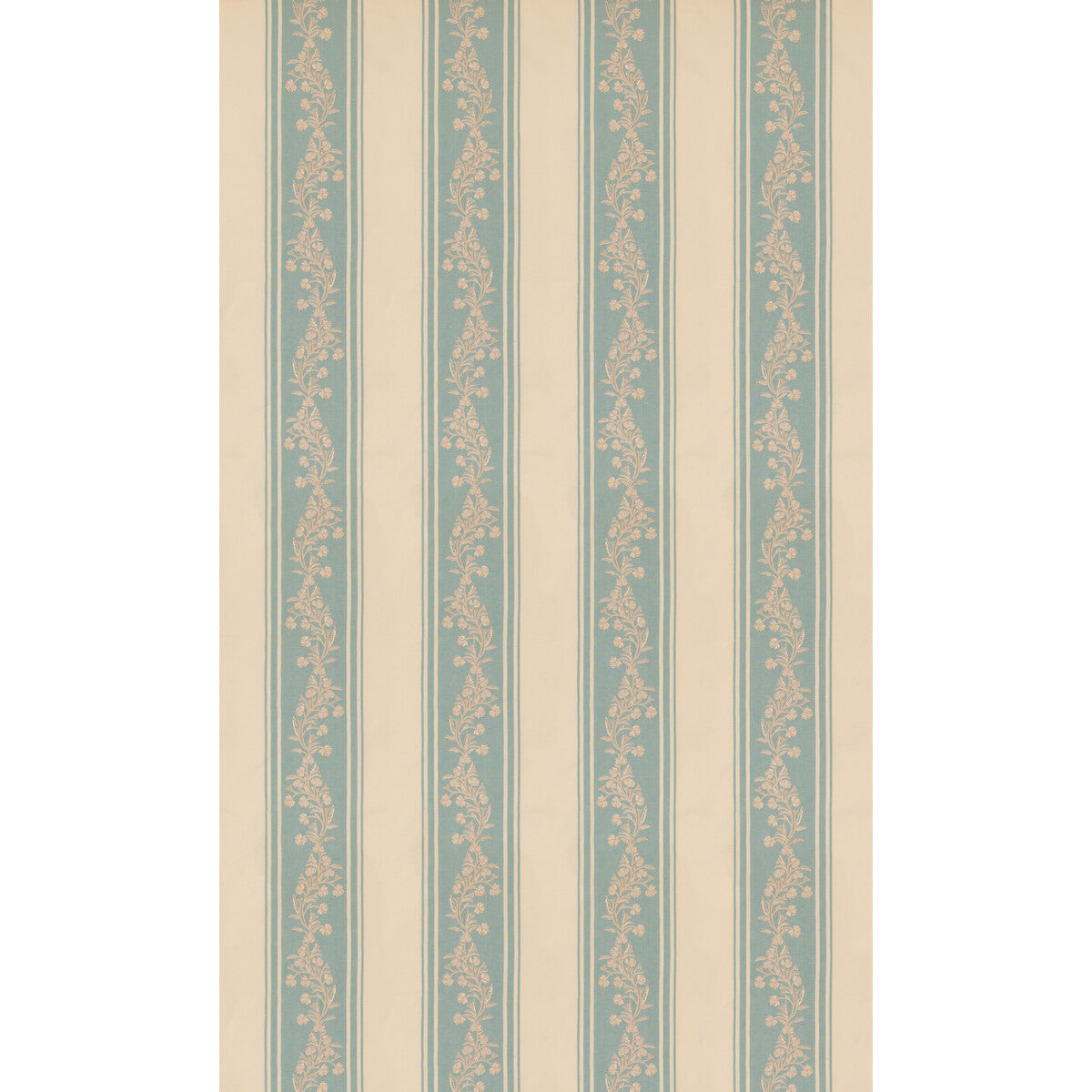 Aldbury Stripe fabric in blue color - pattern number BF11121.660.0 - by G P &amp; J Baker in the Canton collection