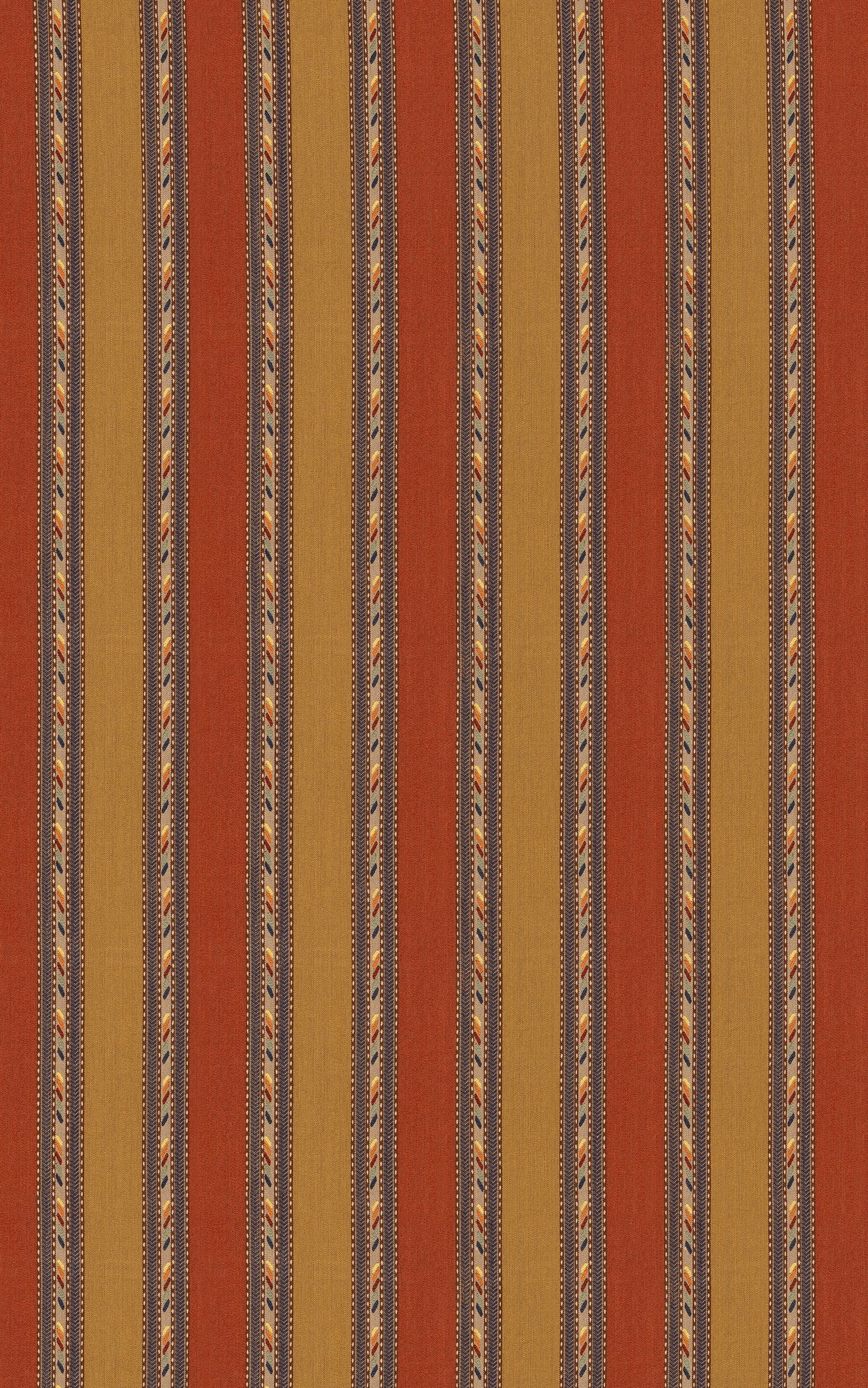Zephyr fabric in Spice/Ochre color - pattern number BF11131.1.0 - by G P &amp; J Baker in the Kit Kemp Stripes II collection