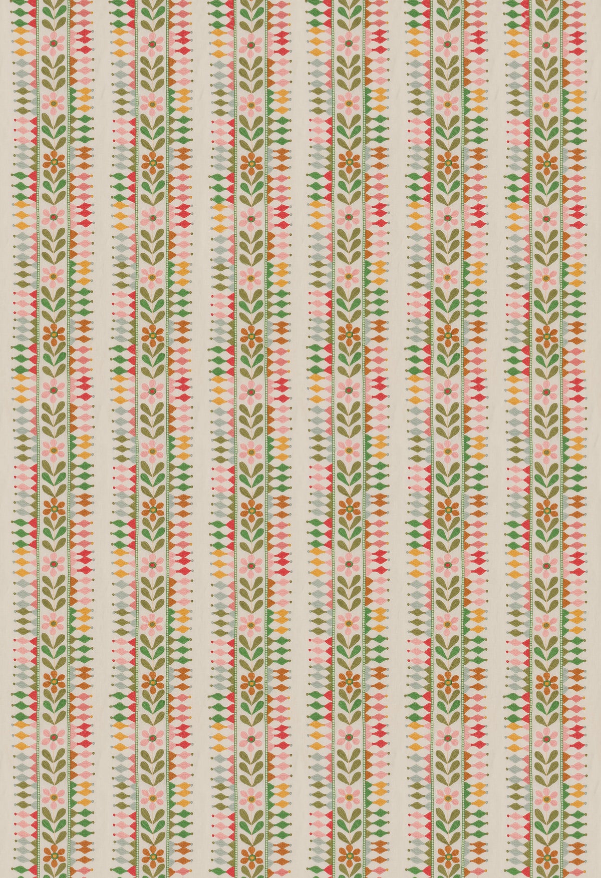Flower Pot fabric in Green color - pattern number BF11142.2.0 - by G P &amp; J Baker in the Kit Kemp II collection