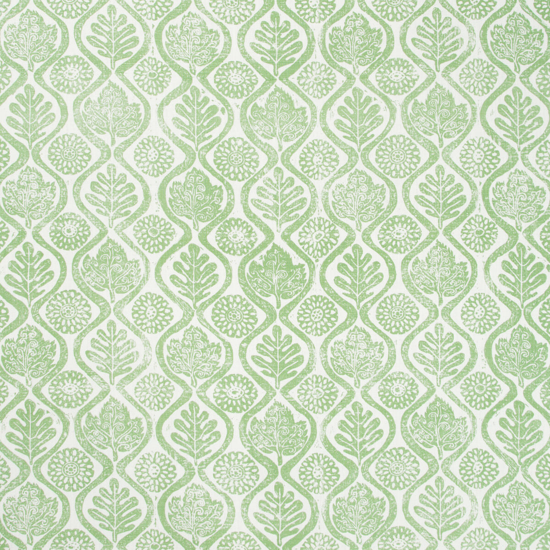 Oakleaves fabric in forest color - pattern BFC-3514.2.0 - by Lee Jofa in the Blithfield collection