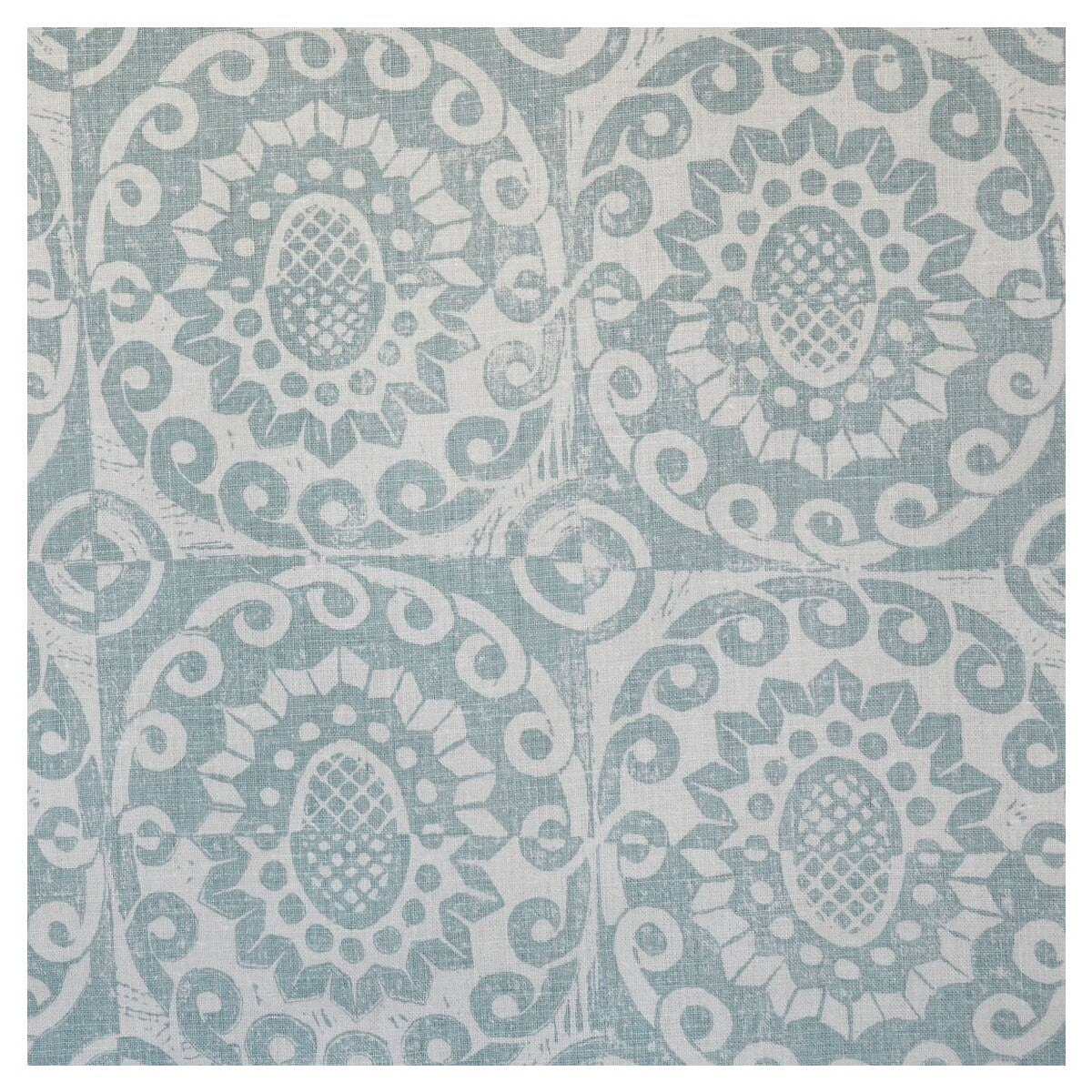 Pineapple On Oyster fabric in aqua color - pattern BFC-3623.3.0 - by Lee Jofa in the Blithfield collection