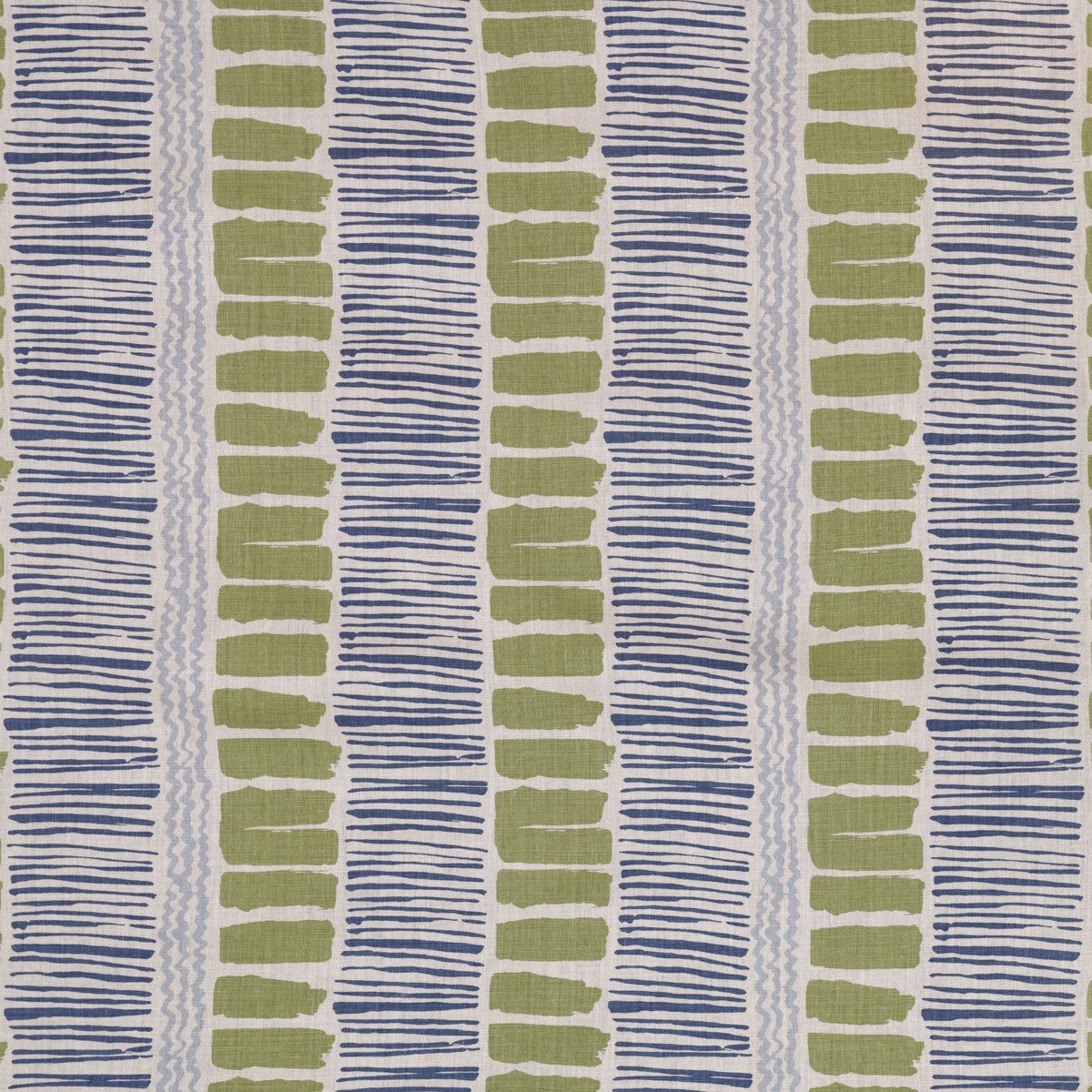 Saltaire fabric in lime/indigo/blue color - pattern BFC-3624.235.0 - by Lee Jofa in the Blithfield collection