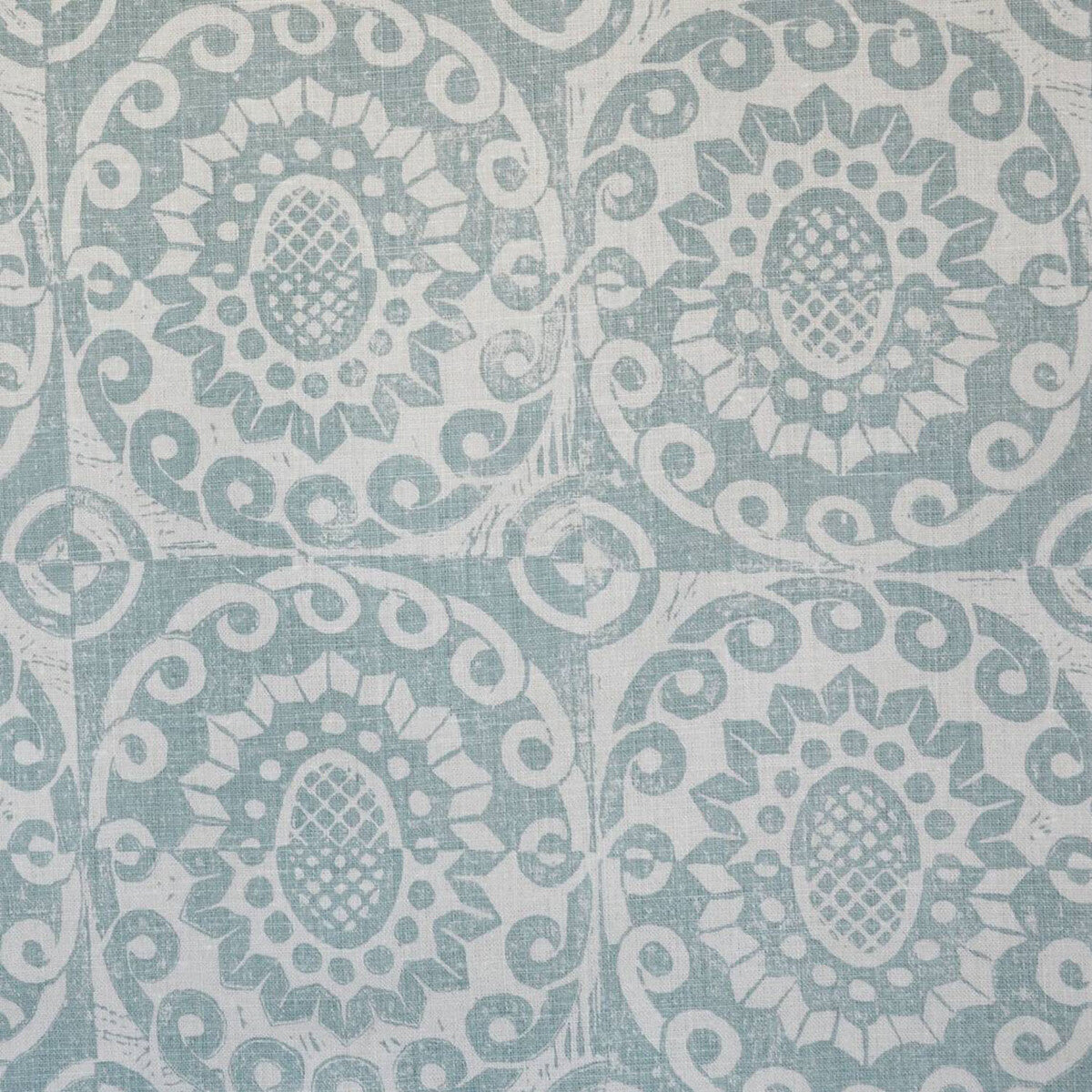Pineapple On Oatmeal fabric in aqua color - pattern BFC-3628.3.0 - by Lee Jofa in the Blithfield collection