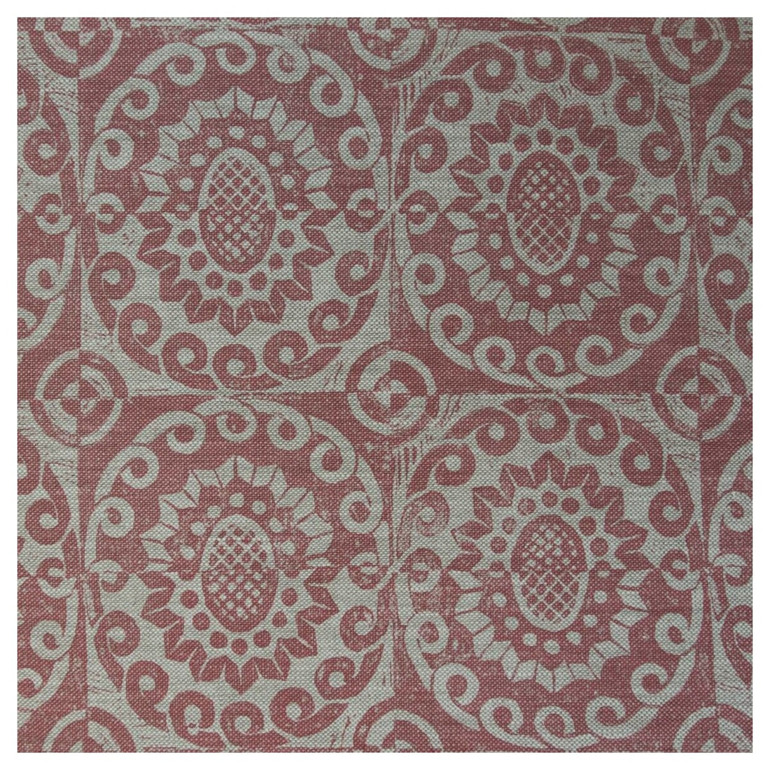 Pineapple On Oatmeal fabric in pink color - pattern BFC-3628.7.0 - by Lee Jofa in the Blithfield collection