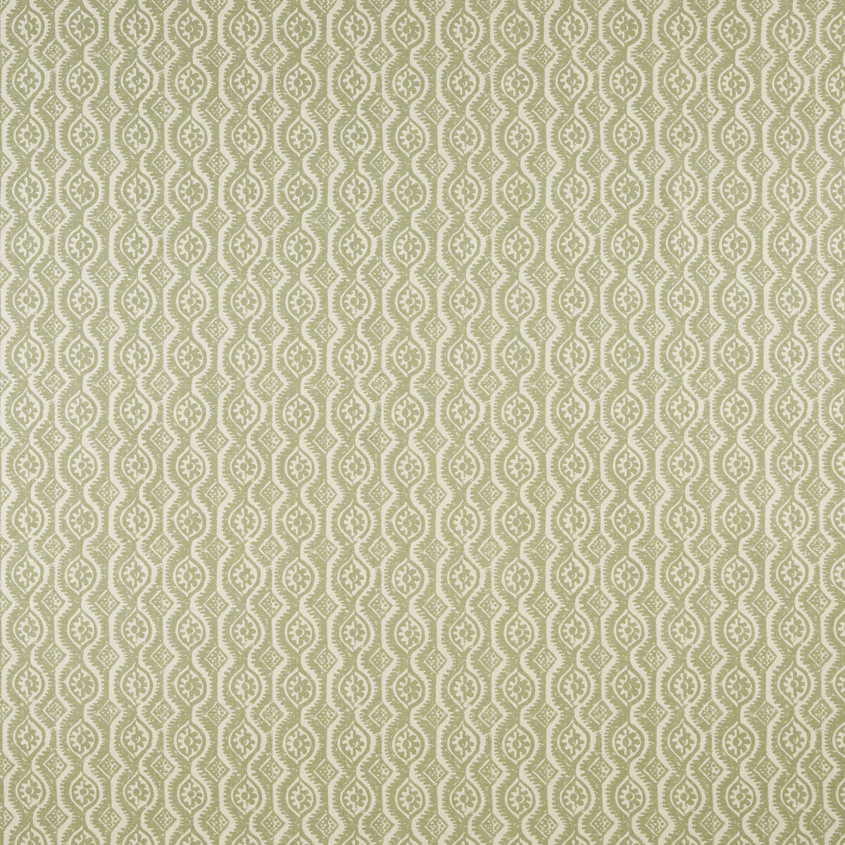 Small Damask fabric in green color - pattern BFC-3642.3.0 - by Lee Jofa in the Blithfield collection
