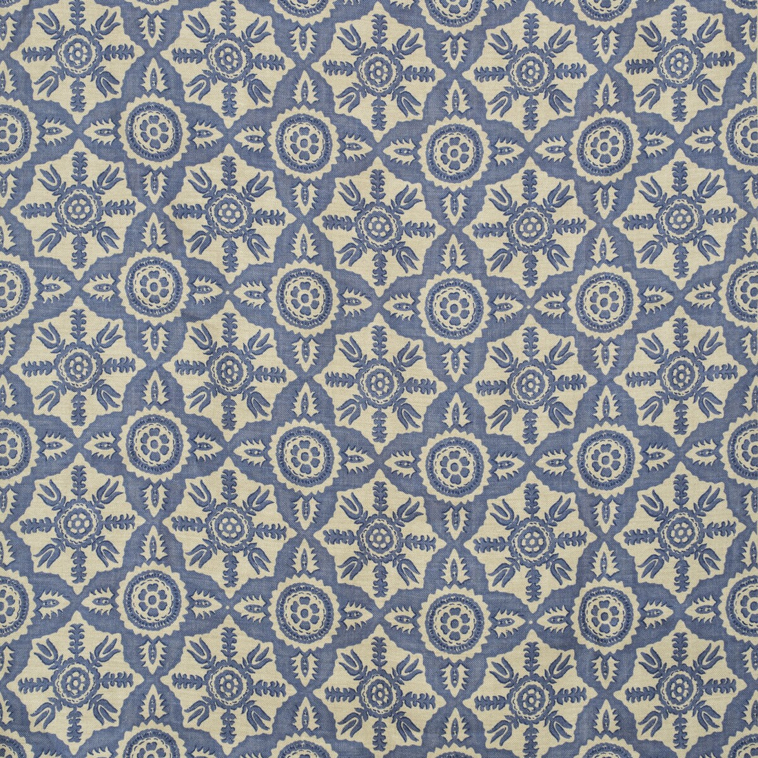 Rossmore Indigo fabric in indigo color - pattern BFC-3648.50.0 - by Lee Jofa in the Blithfield collection