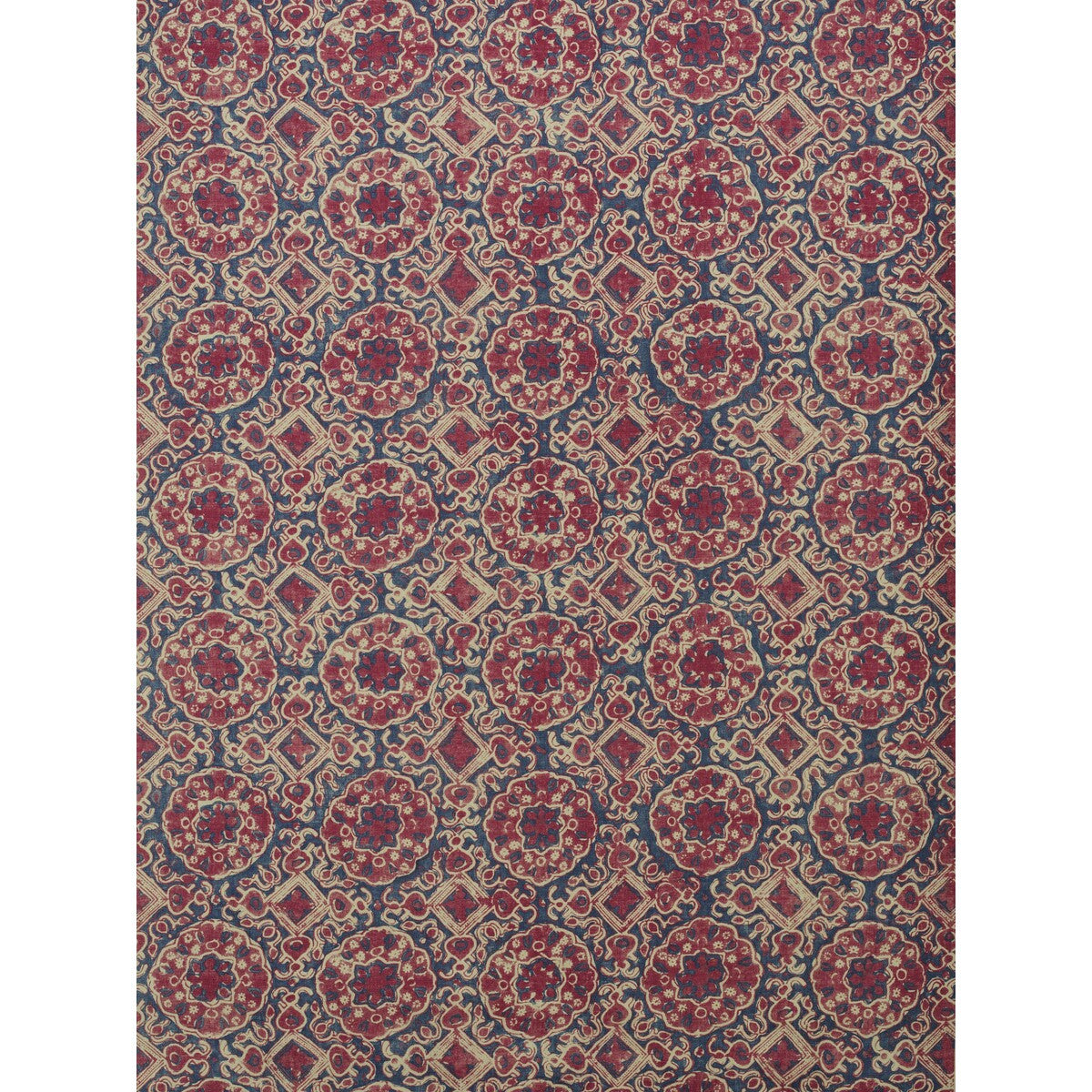 Ashcombe fabric in red/blue color - pattern BFC-3652.195.0 - by Lee Jofa in the Blithfield collection