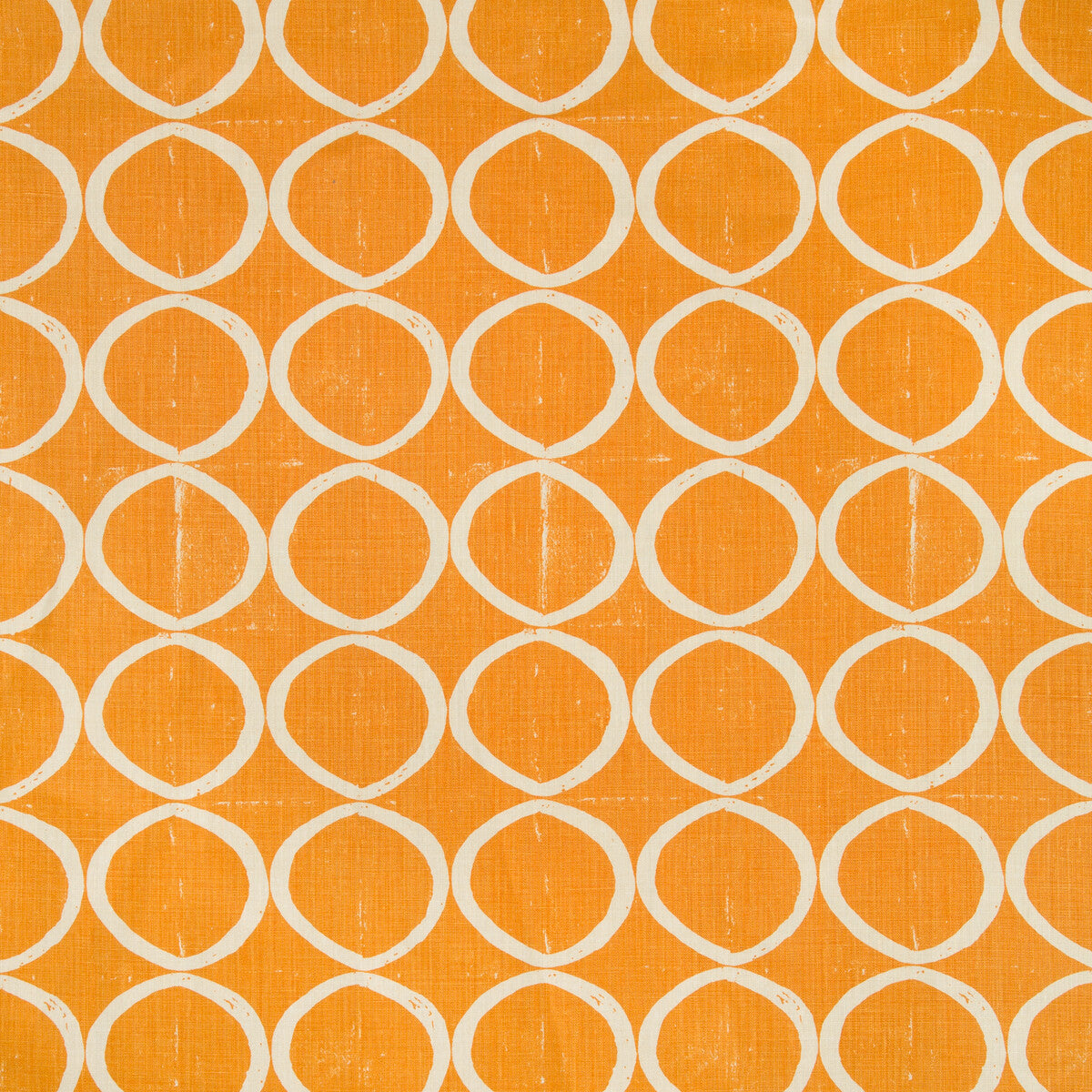 Circles fabric in tangerine color - pattern BFC-3665.12.0 - by Lee Jofa in the Blithfield collection