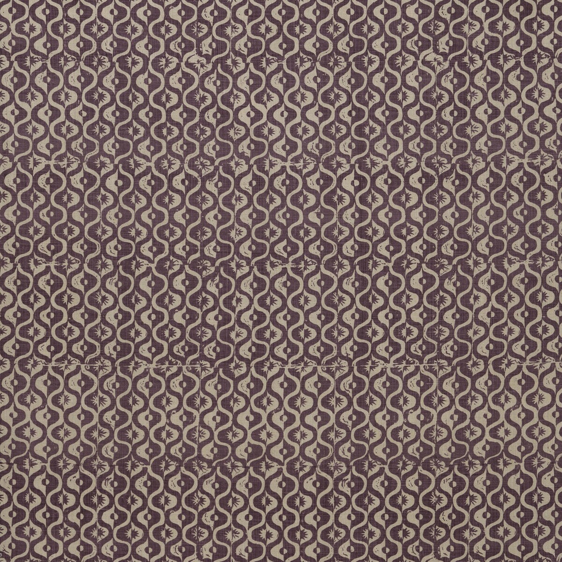 Small Medallion fabric in aubergine color - pattern BFC-3669.909.0 - by Lee Jofa in the Blithfield collection