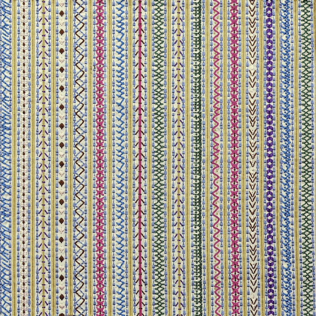 Capri fabric in yellow/multi color - pattern BFC-3680.457.0 - by Lee Jofa in the Blithfield collection