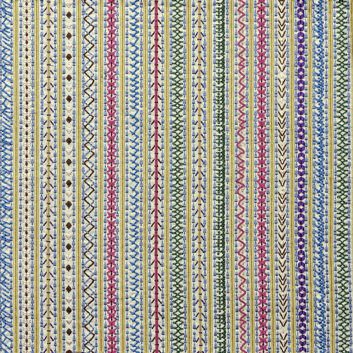 Capri fabric in yellow/multi color - pattern BFC-3680.457.0 - by Lee Jofa in the Blithfield collection