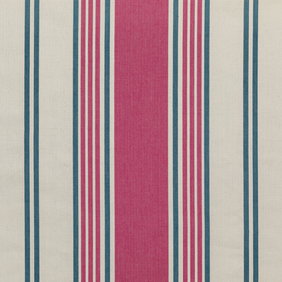 Derby Stripe fabric in cerise/blue color - pattern BFC-3686.517.0 - by Lee Jofa in the Blithfield collection