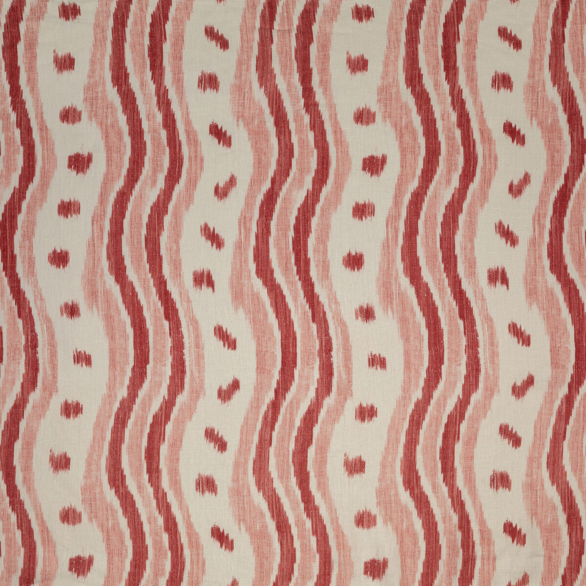 Ikat Stripe fabric in coral color - pattern BFC-3687.917.0 - by Lee Jofa in the Blithfield collection