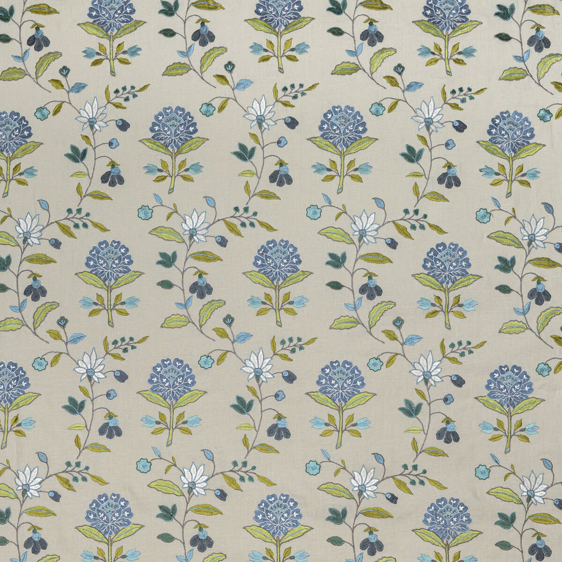 Kalla fabric in blue/green color - pattern BFC-3693.523.0 - by Lee Jofa in the Blithfield collection