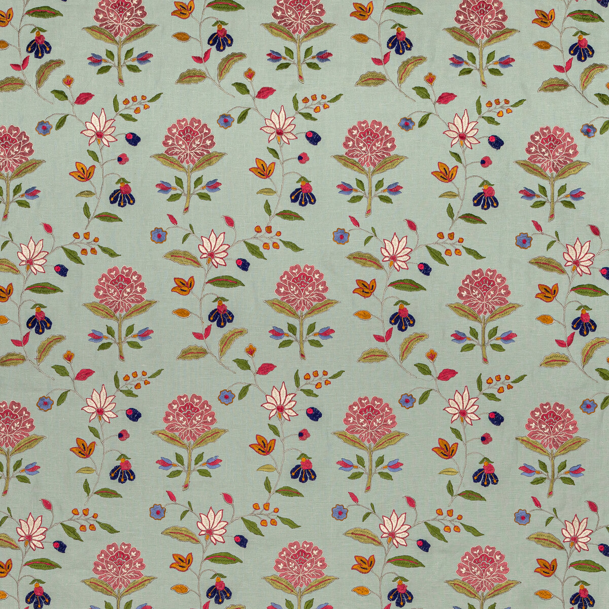 Kalla fabric in pink/green color - pattern BFC-3693.73.0 - by Lee Jofa in the Blithfield collection