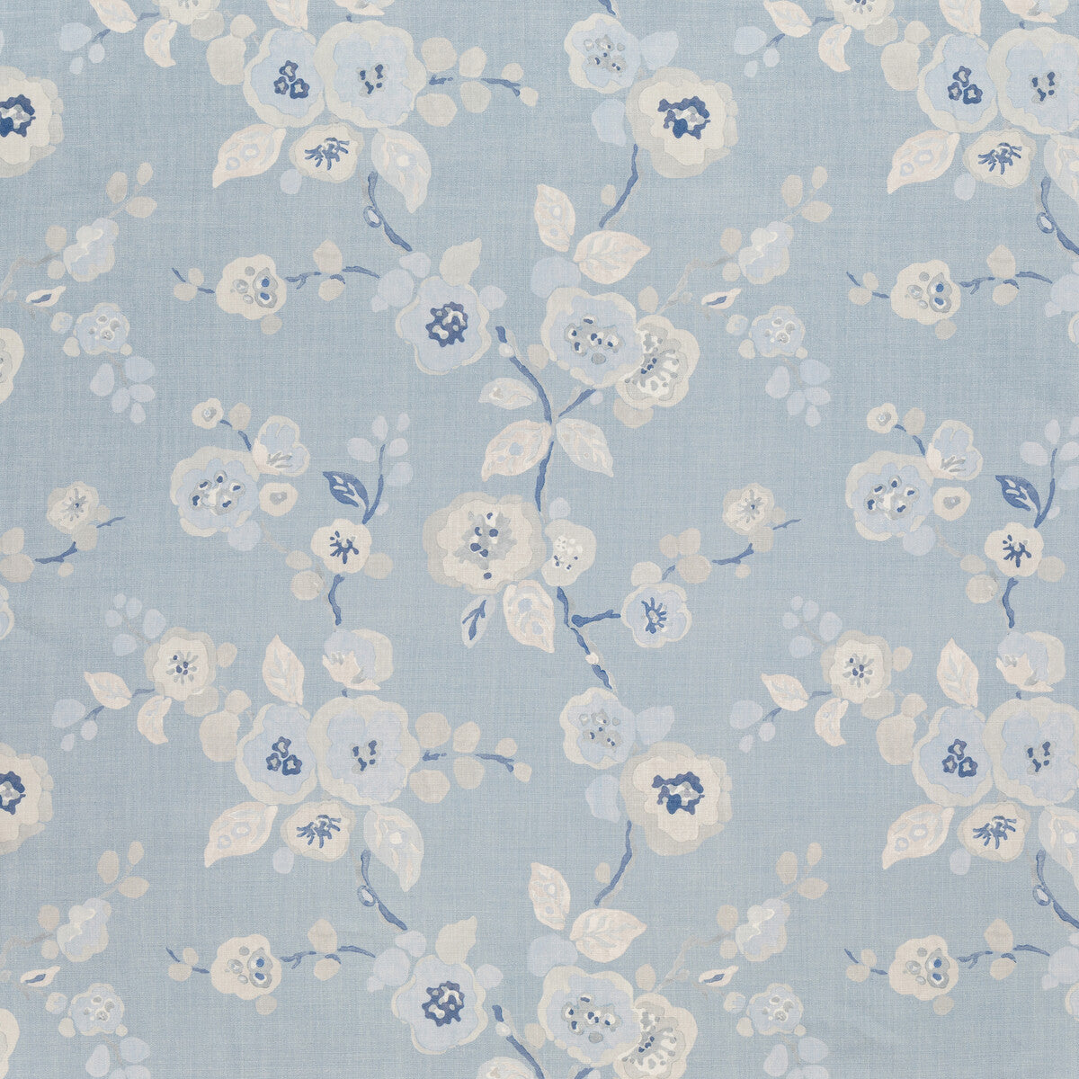 Hana fabric in light blue color - pattern BFC-3705.15.0 - by Lee Jofa in the Blithfield Eden collection