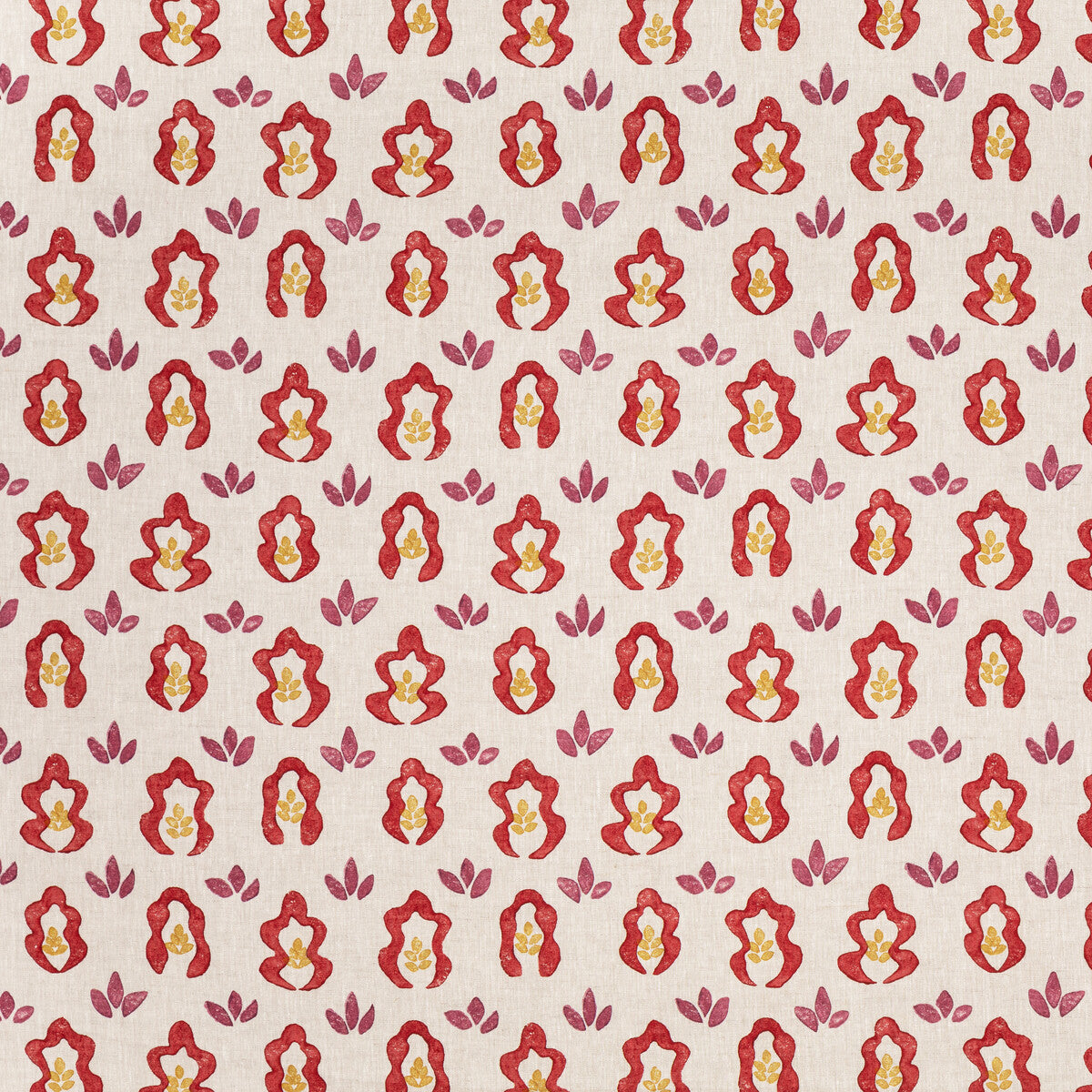Springfield fabric in red color - pattern BFC-3708.910.0 - by Lee Jofa in the Blithfield Eden collection