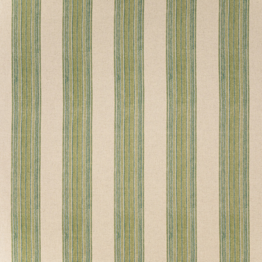 Mifflin Stripe fabric in green color - pattern BFC-3709.3.0 - by Lee Jofa in the Blithfield Eden collection