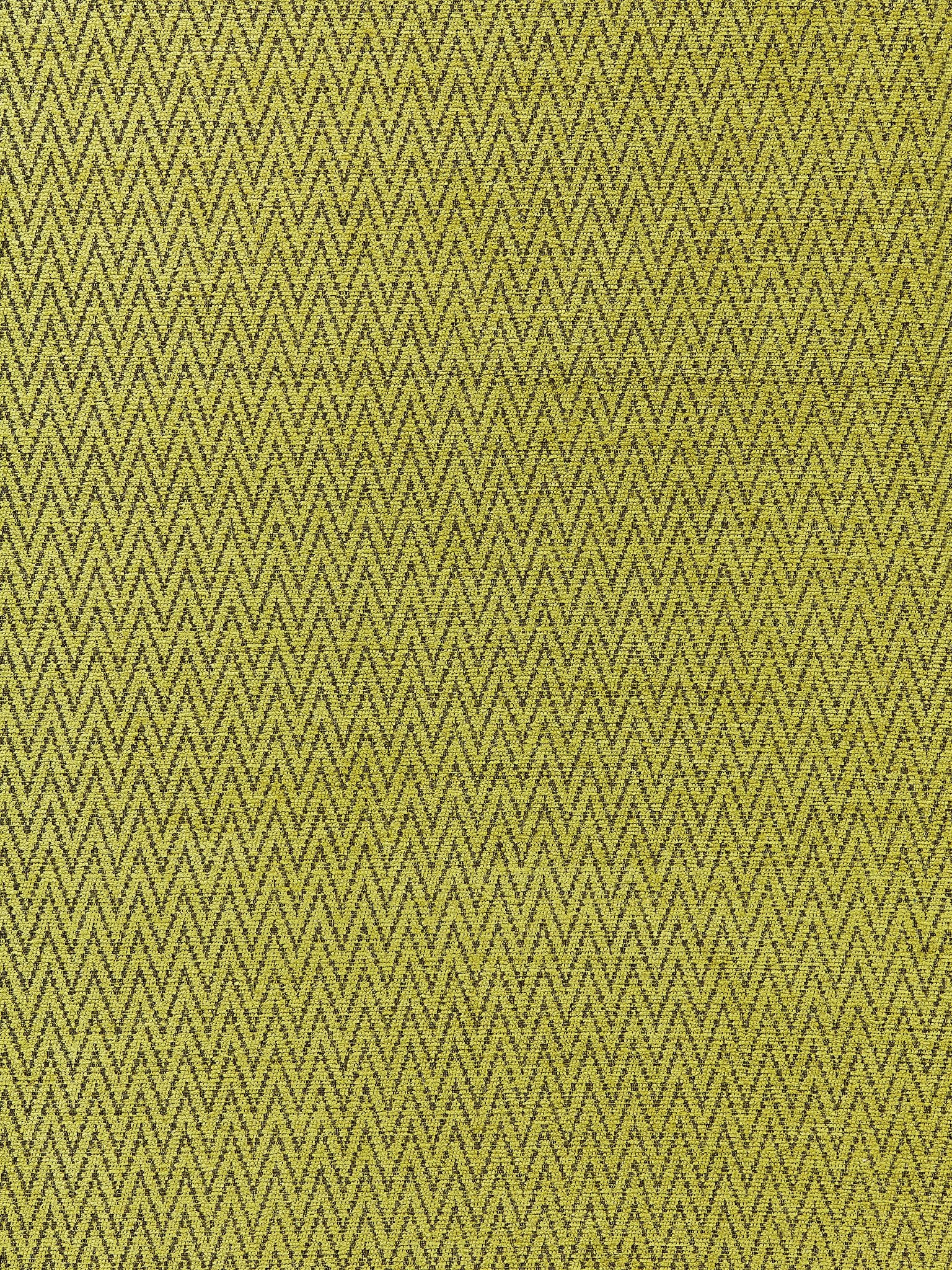 Chevron Chenille fabric in chartreuse color - pattern number BK 0003K65116 - by Scalamandre in the Old World Weavers collection