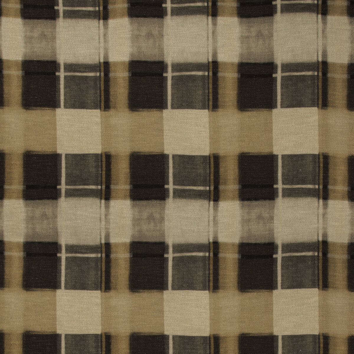 Blockaded fabric in hickory color - pattern BLOCKADED.416.0 - by Kravet Design in the Barclay Butera Sagamore collection