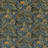 Trumpet Flowers Velvet fabric in dark indigo/teal color - pattern BP10623.1.0 - by G P & J Baker in the Originals V collection