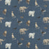 Royal Beasts Linen fabric in sapphire color - pattern BP10675.2.0 - by G P & J Baker in the Historic Royal Palaces collection