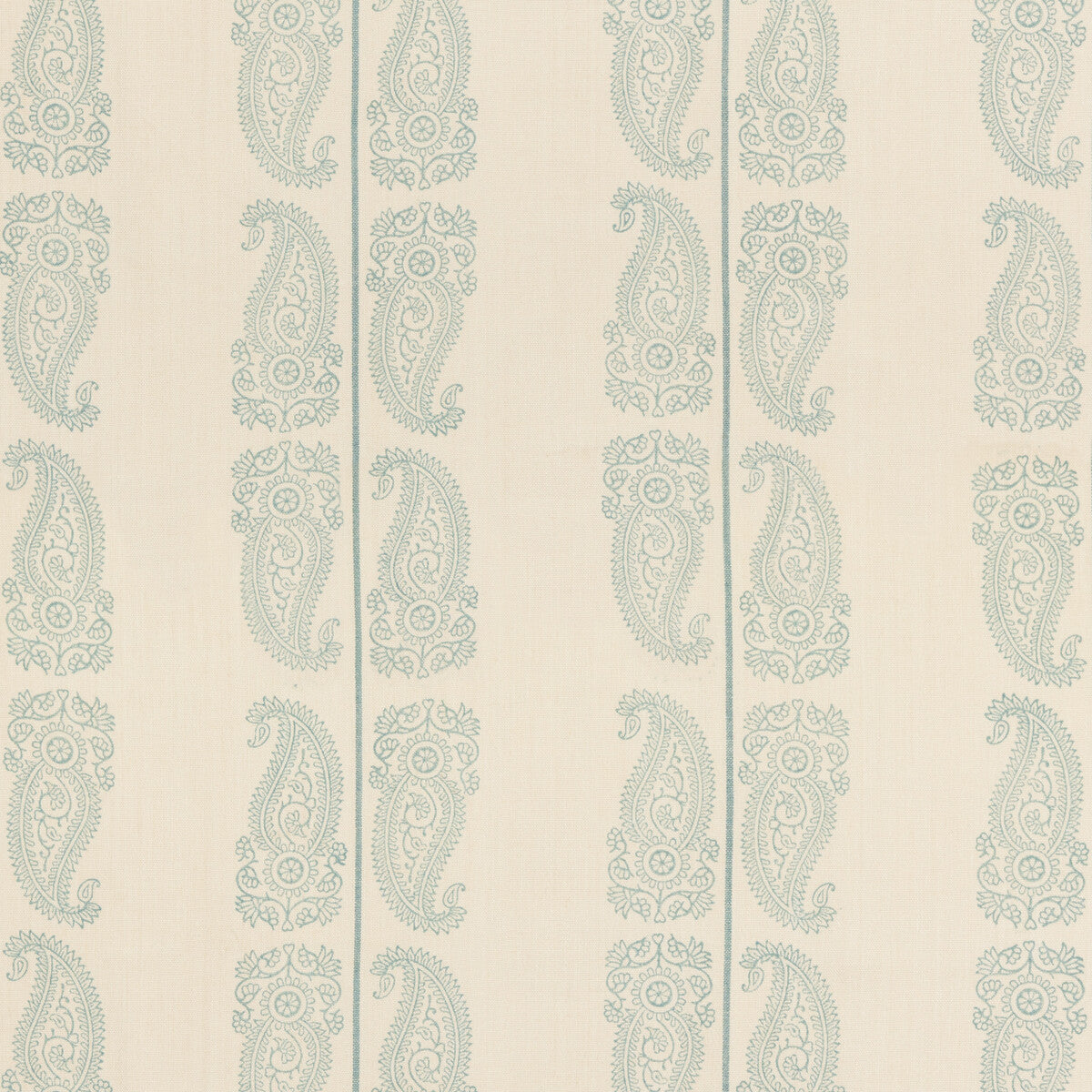 Cromer Paisley fabric in aqua color - pattern BP10796.1.0 - by G P &amp; J Baker in the Artisan II collection