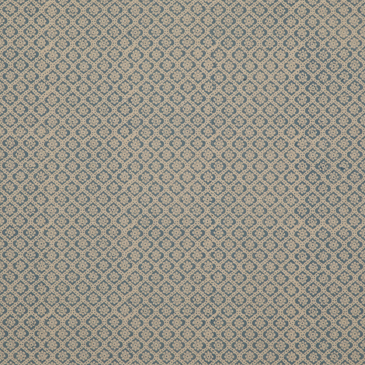 Indus Flower fabric in denim color - pattern BP10820.5.0 - by G P &amp; J Baker in the Coromandel Small Prints collection