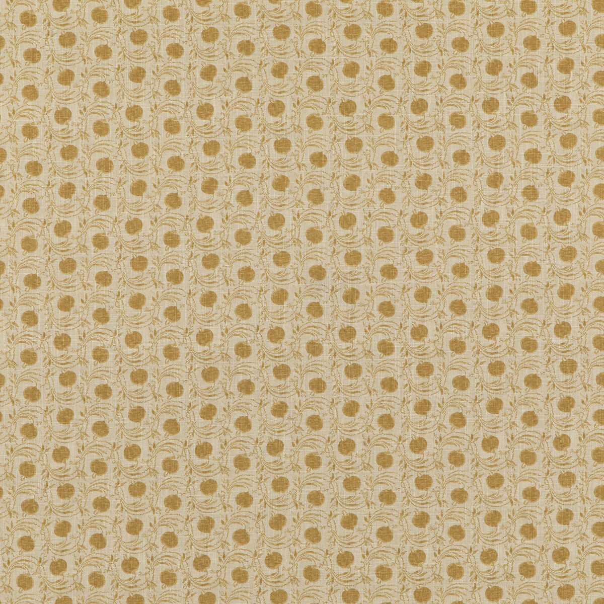 Seed Pod fabric in ochre color - pattern BP10824.3.0 - by G P &amp; J Baker in the Coromandel Small Prints collection