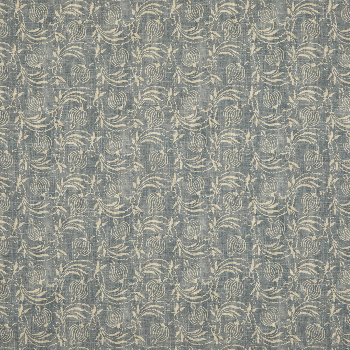 Pomegranate fabric in denim color - pattern BP10825.2.0 - by G P &amp; J Baker in the Coromandel Small Prints collection
