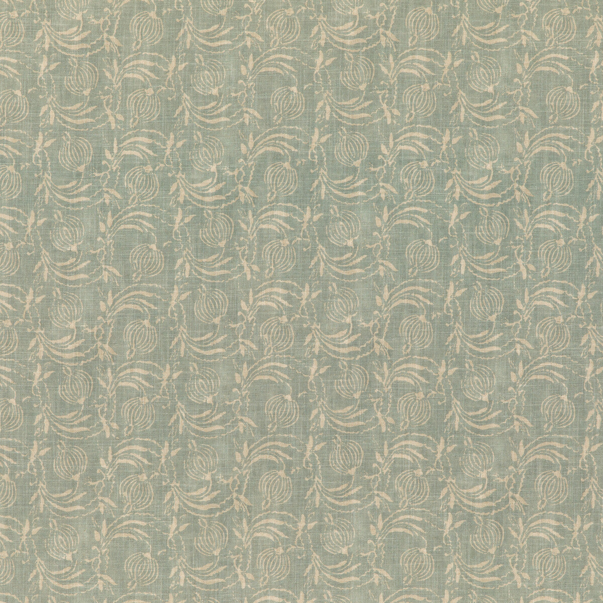 Pomegranate fabric in aqua color - pattern BP10825.4.0 - by G P &amp; J Baker in the Coromandel Small Prints collection