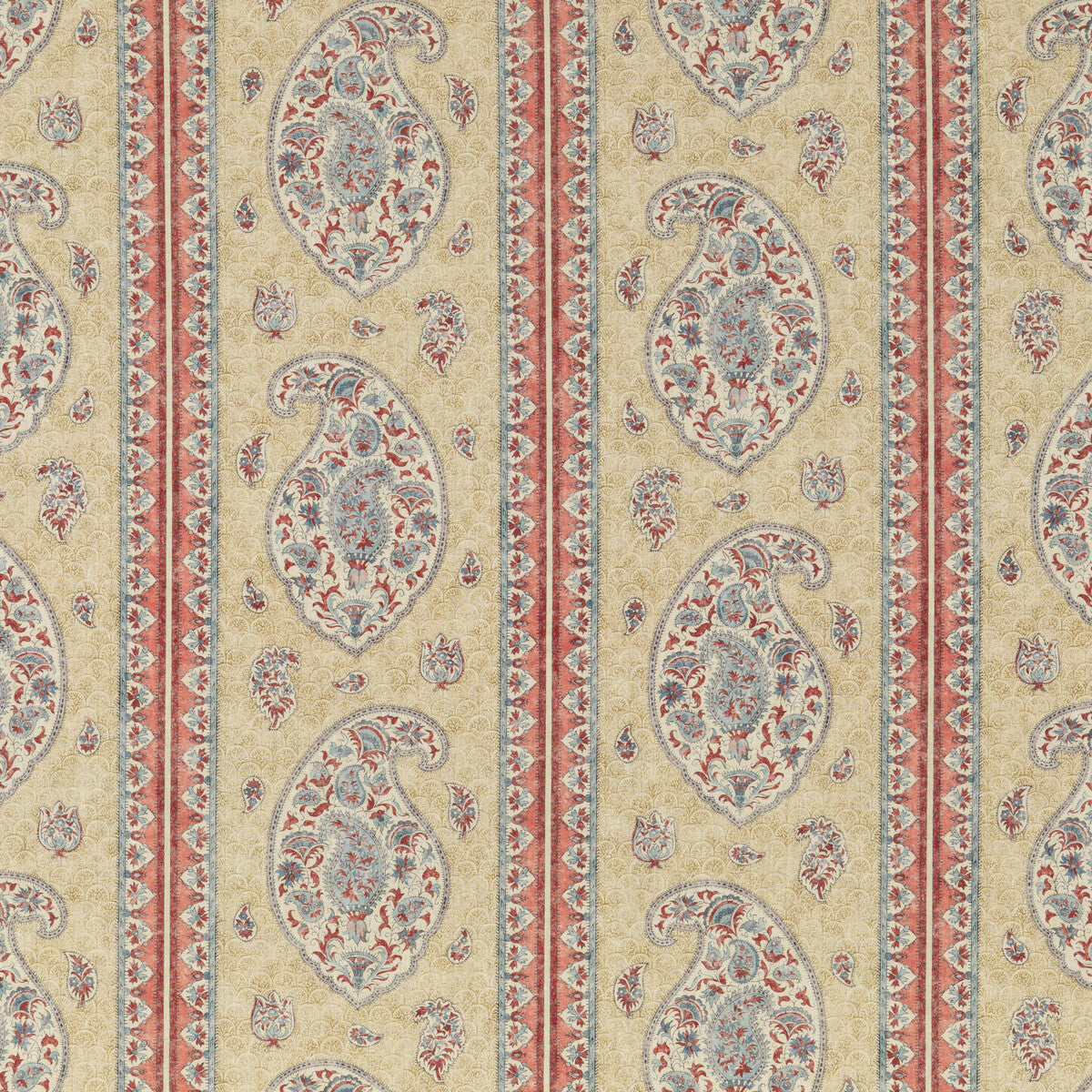 Coromandel fabric in red/blue color - pattern BP10831.1.0 - by G P &amp; J Baker in the Coromandel collection