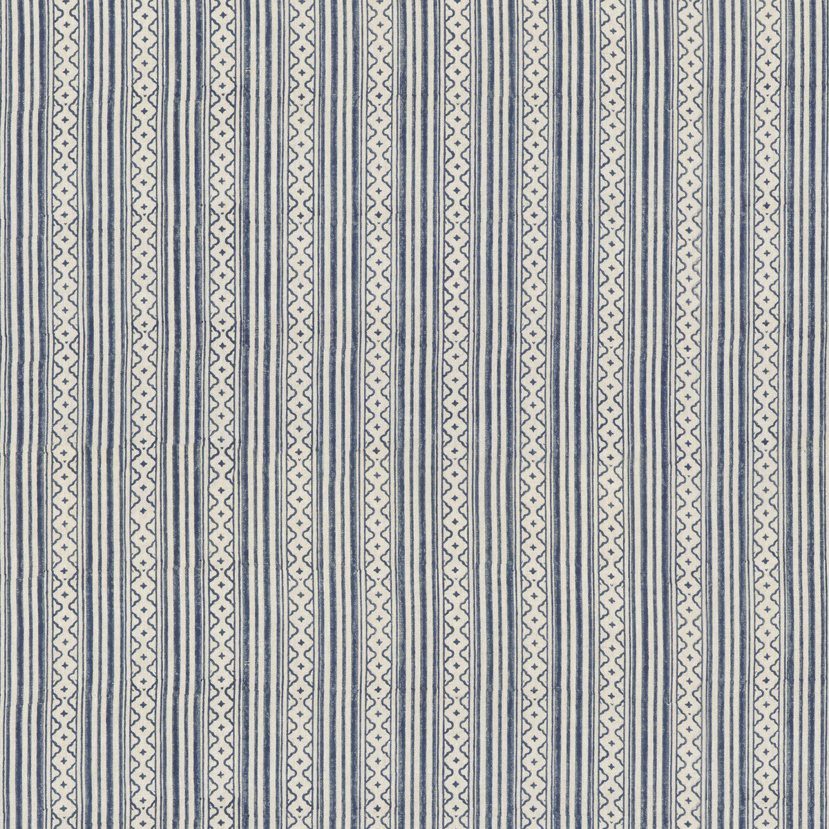 Ebury Stripe fabric in blue color - pattern BP10914.1.0 - by G P &amp; J Baker in the Portobello collection